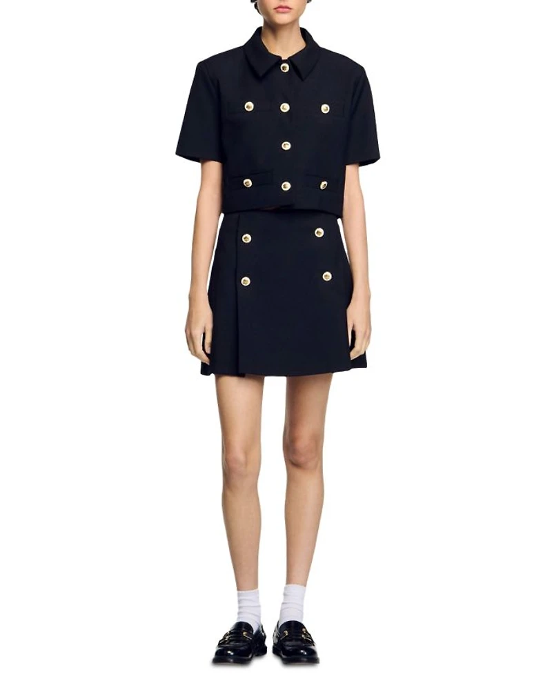 Short Pleated Skirt