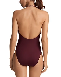 Modern Halter Neck Swimsuit
