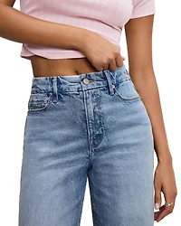 Good Skate High Rise Wide Leg Jeans Indigo 756