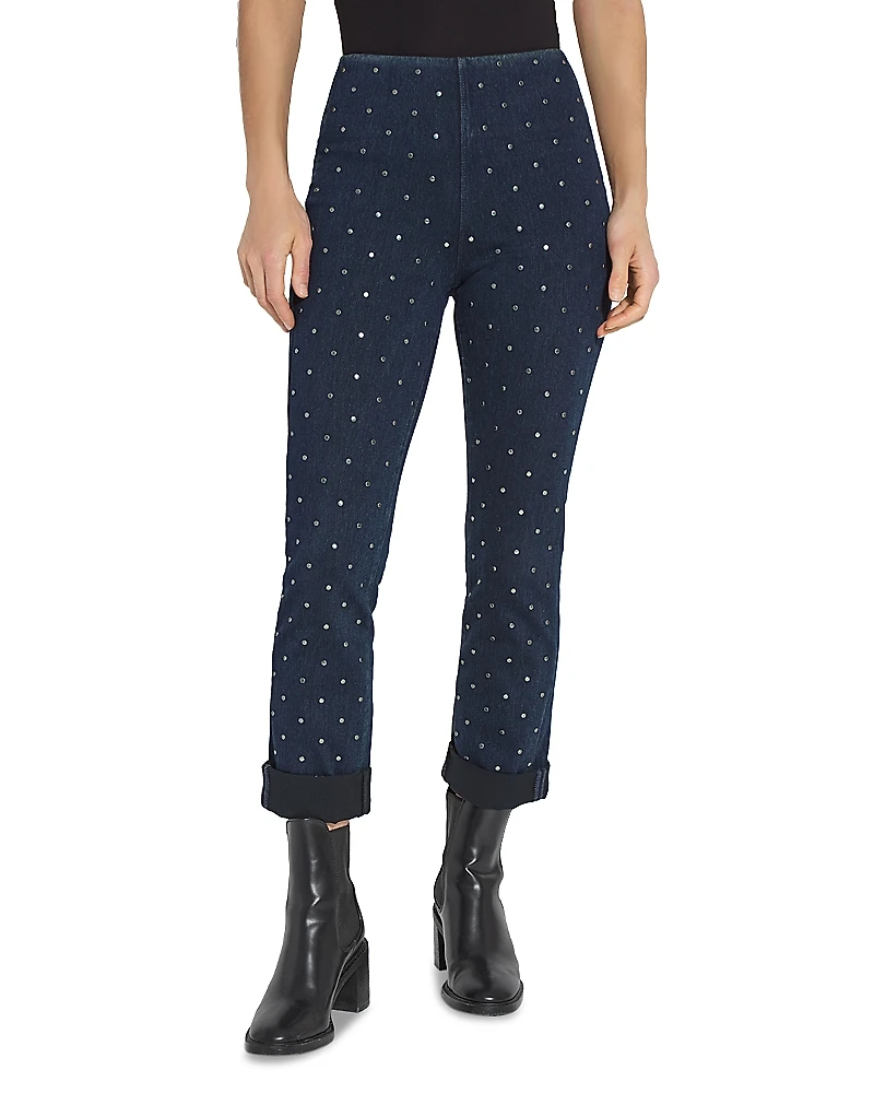 Lysse Studded High Rise Skinny Jeans