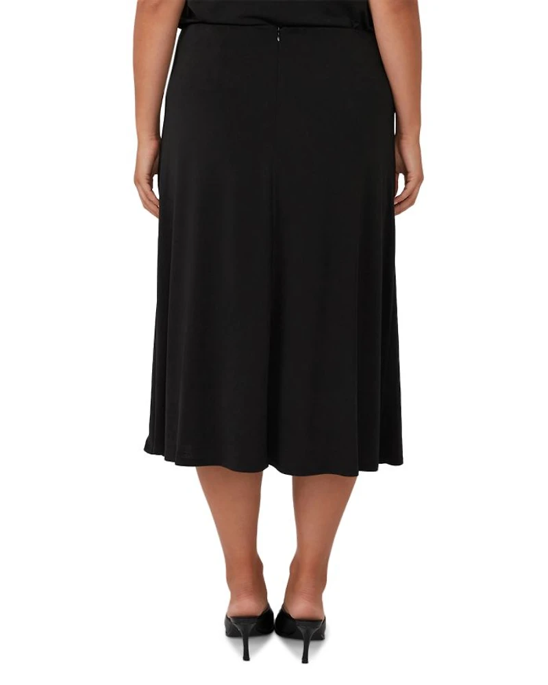 Plus Octavia Faux Wrap Skirt