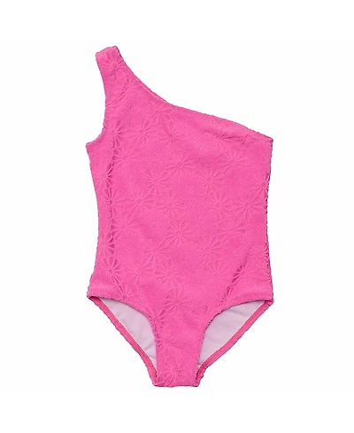 Snapper Rock Girls' One Shoulder Swimsuit - Little Kid, Big Kid