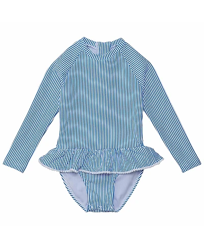 Snapper Rock Girls' Parisian Summer Long Sleeve Skirt Surf Suit - Little Kid