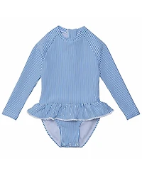 Snapper Rock Girls' Parisian Summer Long Sleeve Skirt Surf Suit - Little Kid