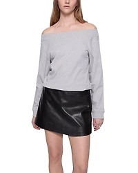 Rebecca Minkoff Kora Off Shoulder Sweatshirt