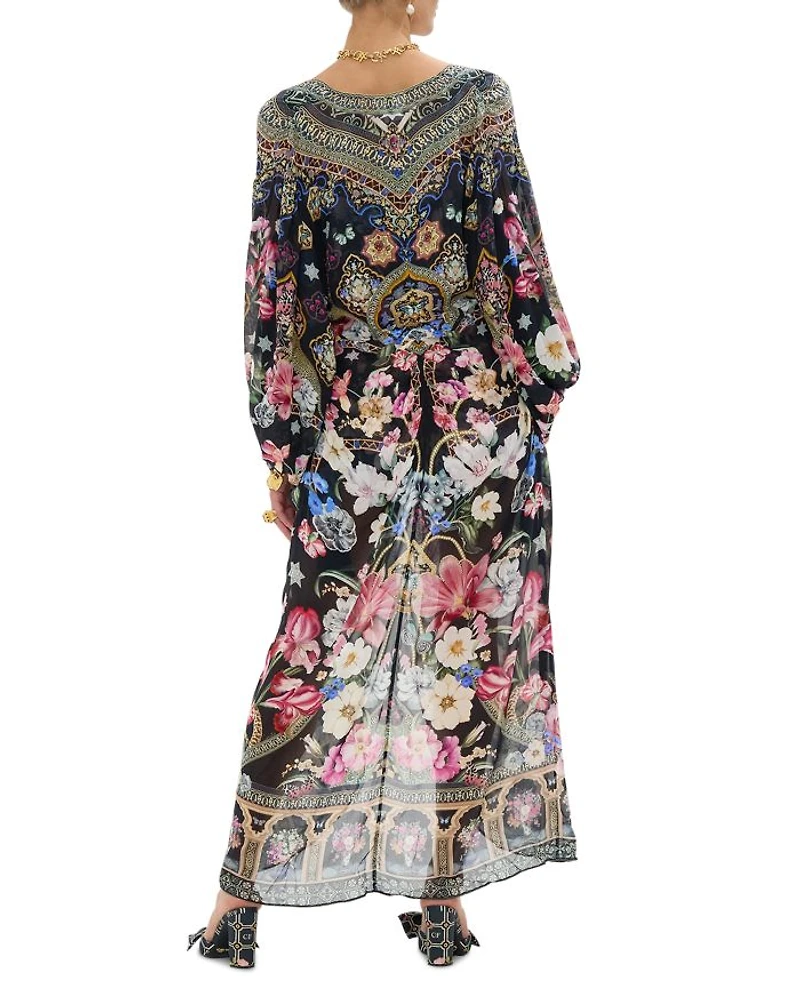 Silk Swim Cover-Up Kaftan