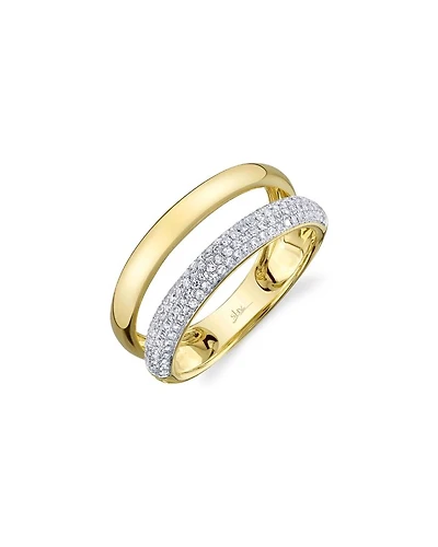 14K Yellow Gold Kate Diamond Pavé Ring, 0.32 tcw