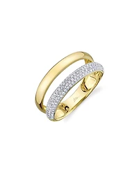 14K Yellow Gold Kate Diamond Pavé Ring, 0.32 tcw