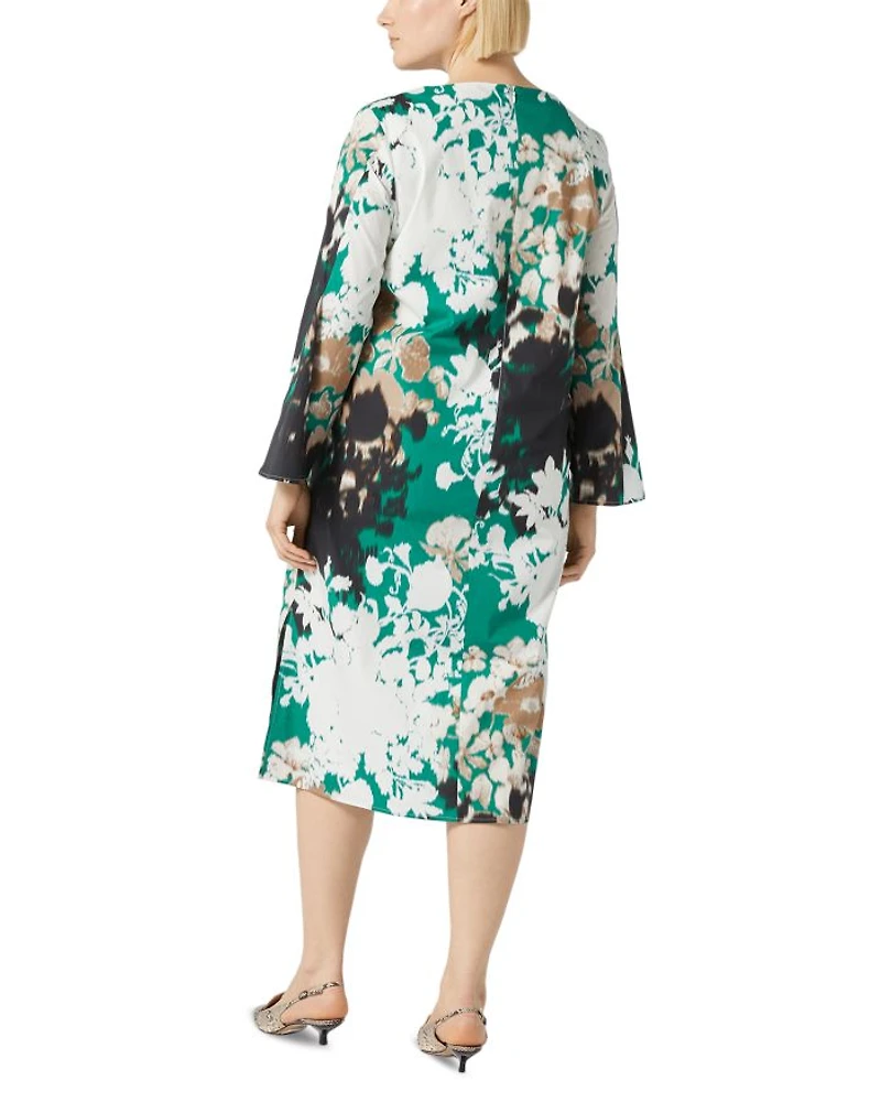 1A Uscita Holiday Printed Split Sleeve Dress