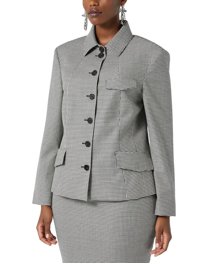 1A Uscita Teglia Houndstooth Jacket