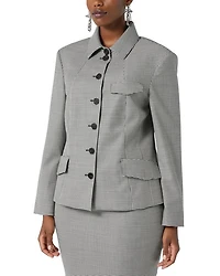 1A Uscita Teglia Houndstooth Jacket