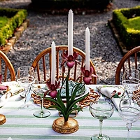 Meadow Walk Iris 14" Centerpiece Candelabra