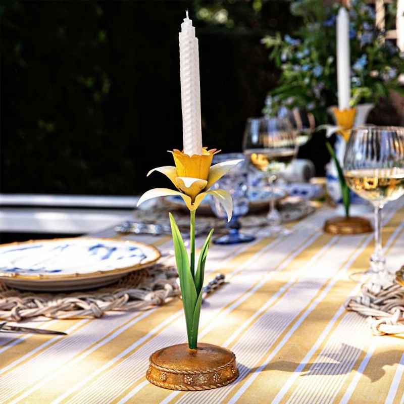 Meadow Walk Daffodil 9" Candlestick