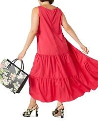 2A Uscita Camera V Neck Flared Dress