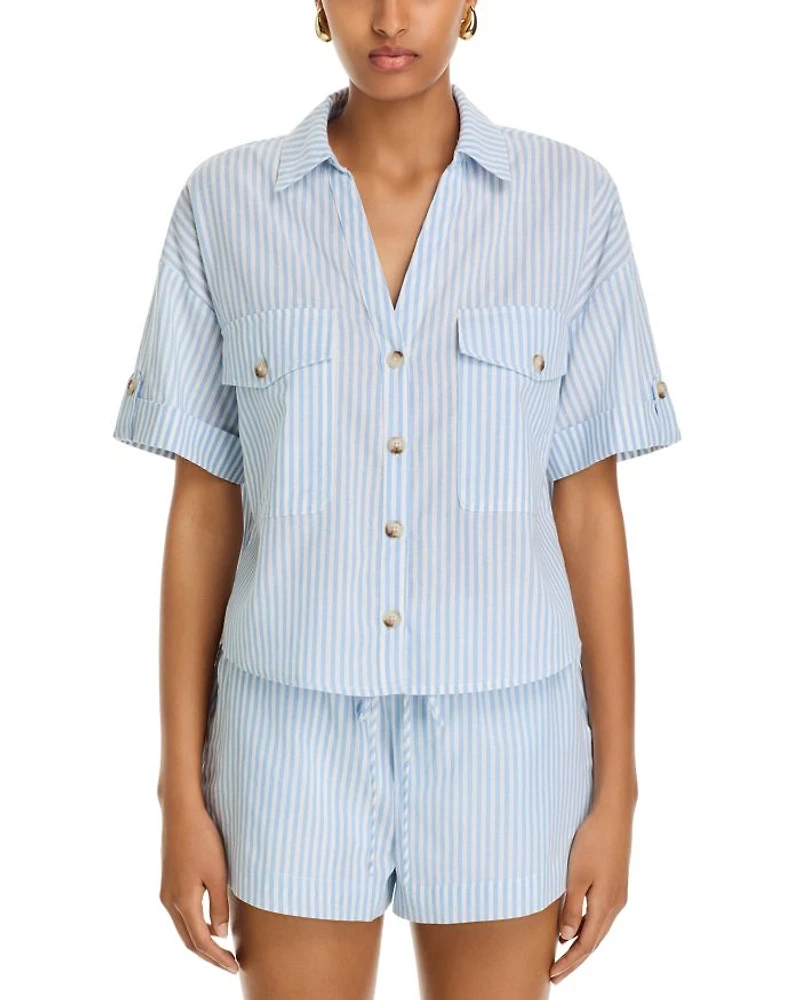 Cropped Boxy Yacht Race Shirt