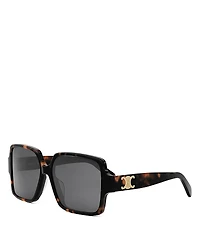 Celine Triomphe Square Sunglasses, 60mm