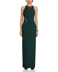 Saysha Embellished Sleeveless Gown