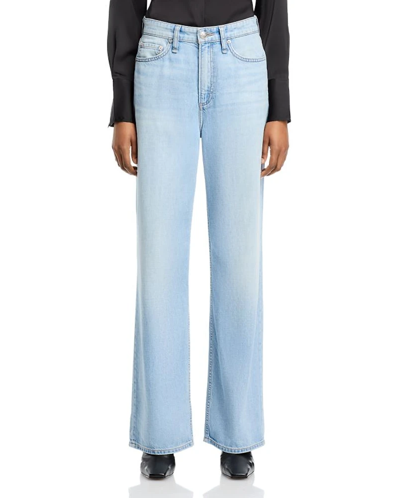 Logan Featherweight Mid Rise Wide Leg Jeans Greenport