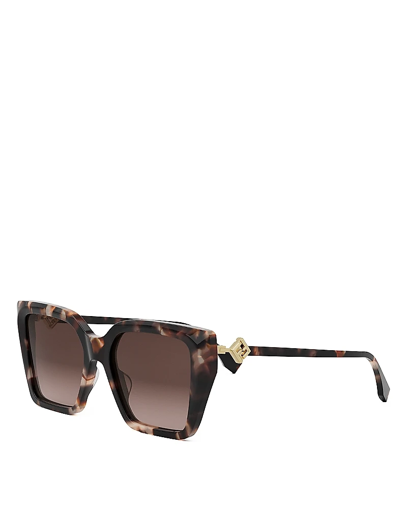 Fendi Ff Diamonds Square Sunglasses, 54mm