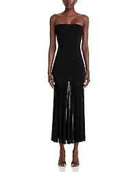 Tube Top Sheer Maxi Dress