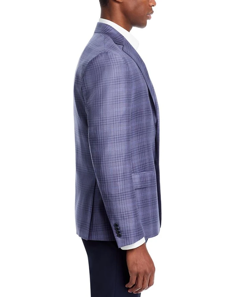 Tonal Plaid Regular Fit Sport Coat