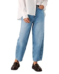 Whistles Petites Authentic High Rise Barrel Jeans