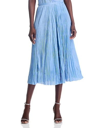 Rosalyn Pleated Midi Skirt
