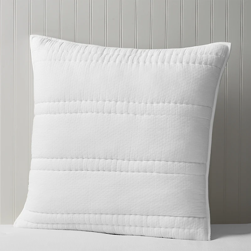 Sky Crinkle Gauze Euro Sham, Set of 2