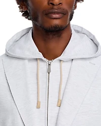 Cotton Pique Jersey Removable Hood Soft Jacket