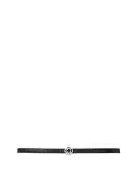 Women's Mock Croc Embossed Leather Belt