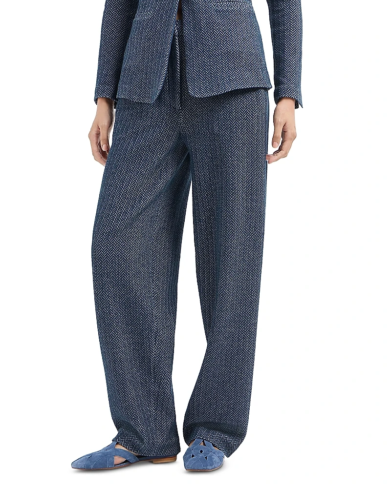 Emporio Armani Jersey Two Tone Chevron Trousers
