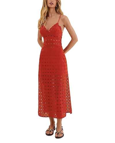 ViX Raya Eyelet Cover-Up Dress