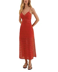 ViX Raya Eyelet Cover-Up Dress