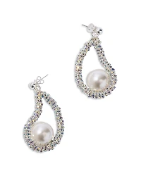 Pearl Octopuss. y Mini Oysters Crystal & Imitation Pearl Drop Earrings