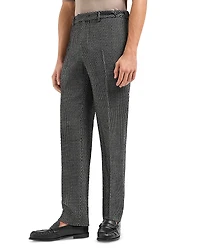 Emporio Armani Textured Wool Trousers