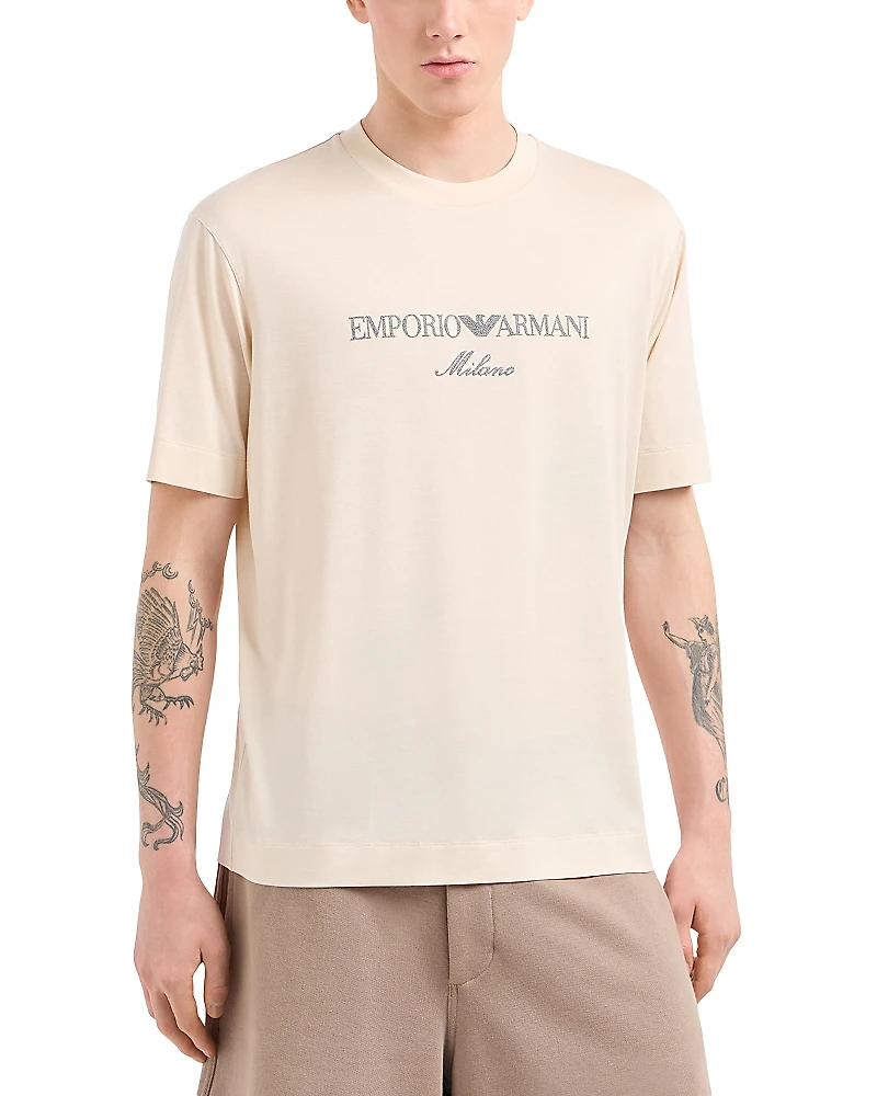 Emporio Armani Embroidered Logo Tee