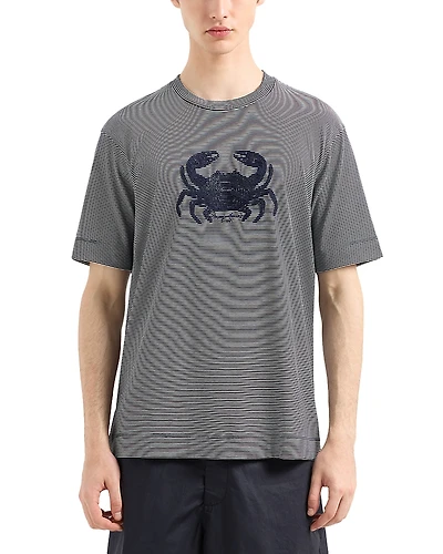 Emporio Armani Embroidered Crab Tee