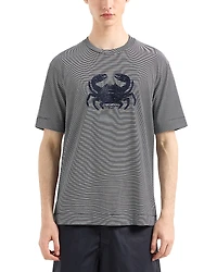 Emporio Armani Embroidered Crab Tee