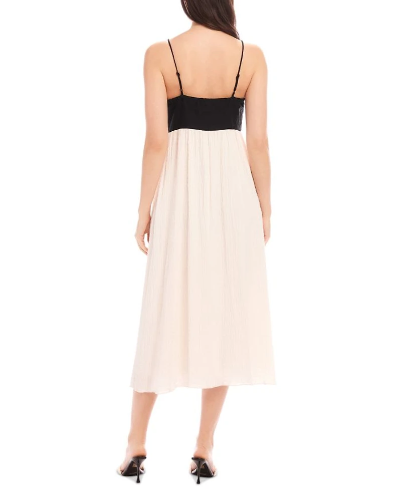 Anetta Contrast Midi Dress