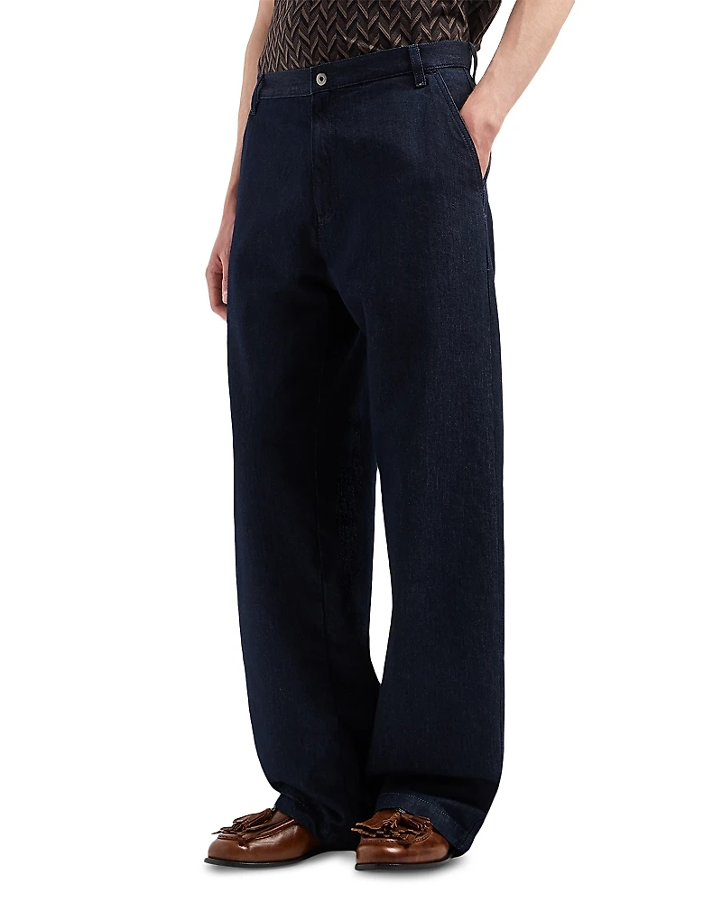 Emporio Armani Relaxed Fit Denim Trousers