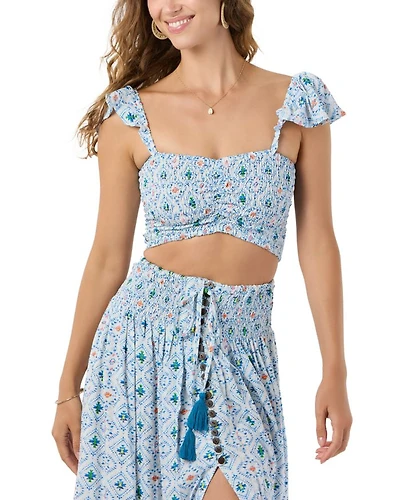 Hollie Sweetheart Crop Top Naturals