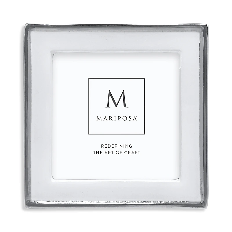 Mariposa Signature White Picture Frame, 4 x 4