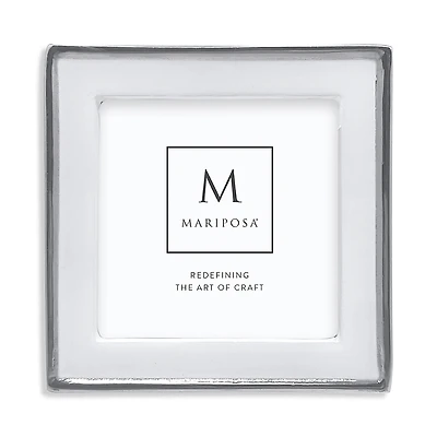 Mariposa Signature White Picture Frame, 4 x 4