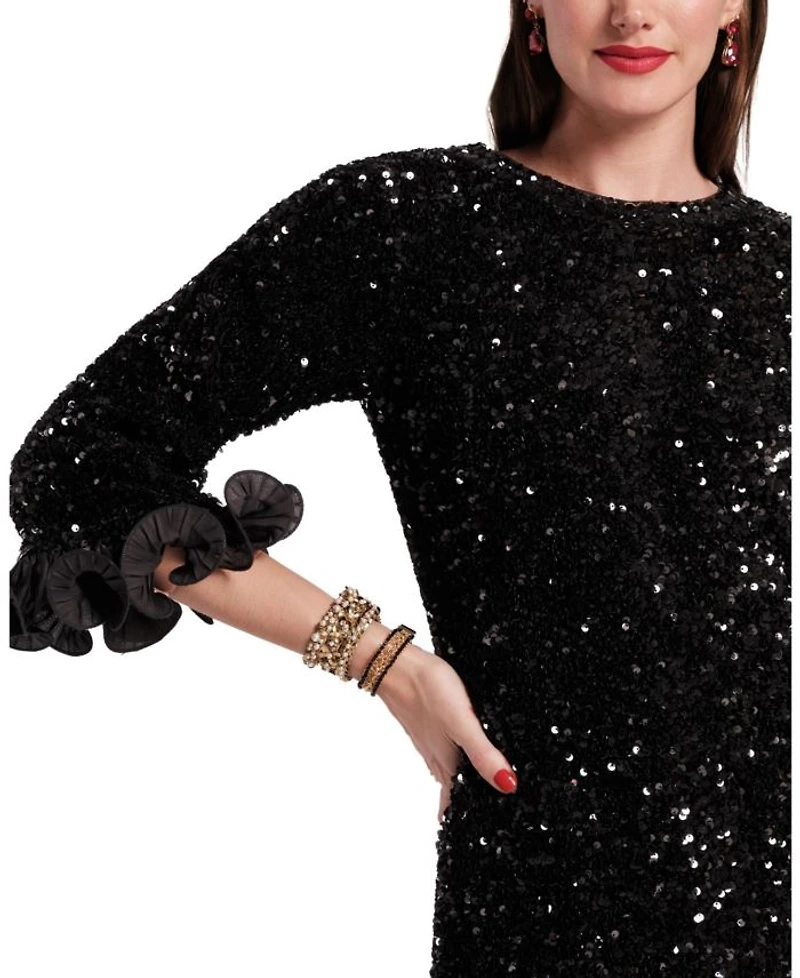 Plaza Sequin Midi Dress