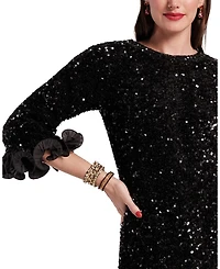 Plaza Sequin Midi Dress