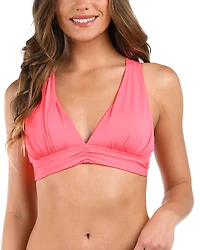 La Blanca Ig Shirred Band Twist Back Bikini Top
