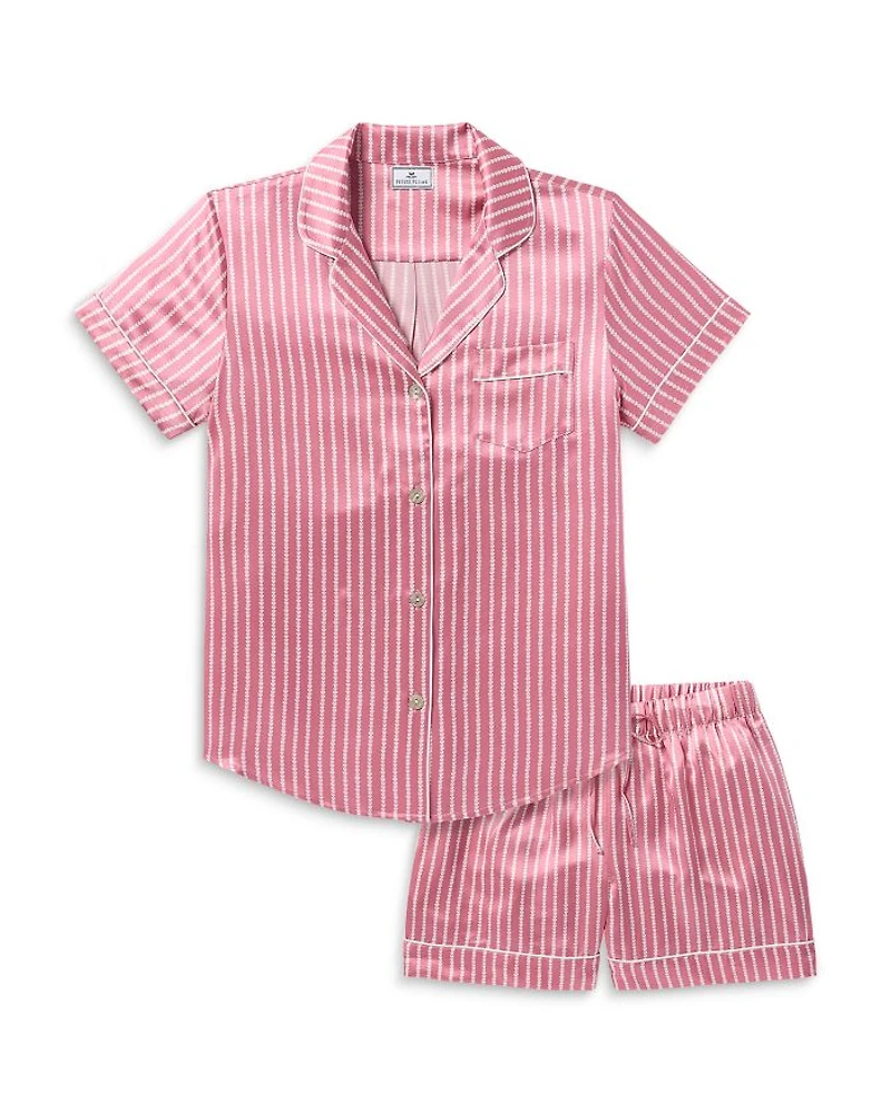Loved Lines Silk Classic Short Set