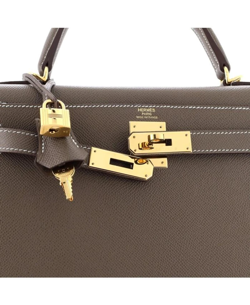 Kelly 28 Handbag Epsom with Gold Hardware