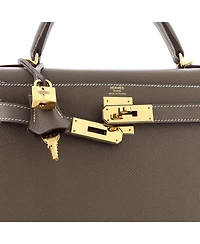 Kelly 28 Handbag Epsom with Gold Hardware