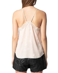 Christy Silk Flash Heart Camisole